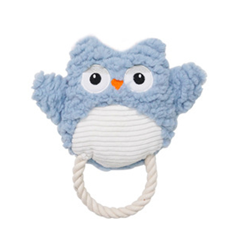 Plush Dog Toy Animals Shape Bite Resistant Squeaky Toys Corduroy Dog Toys For Small Large Dogs Puppy Pets Training Accessories - Image 4