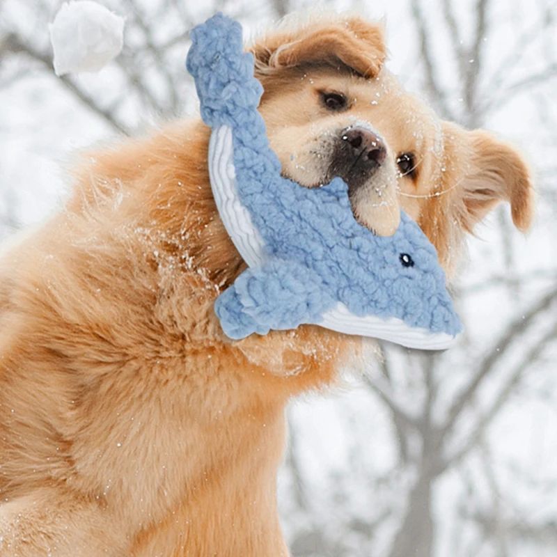 Plush Dog Toy Animals Shape Bite Resistant Squeaky Toys Corduroy Dog Toys For Small Large Dogs Puppy Pets Training Accessories - Image 5