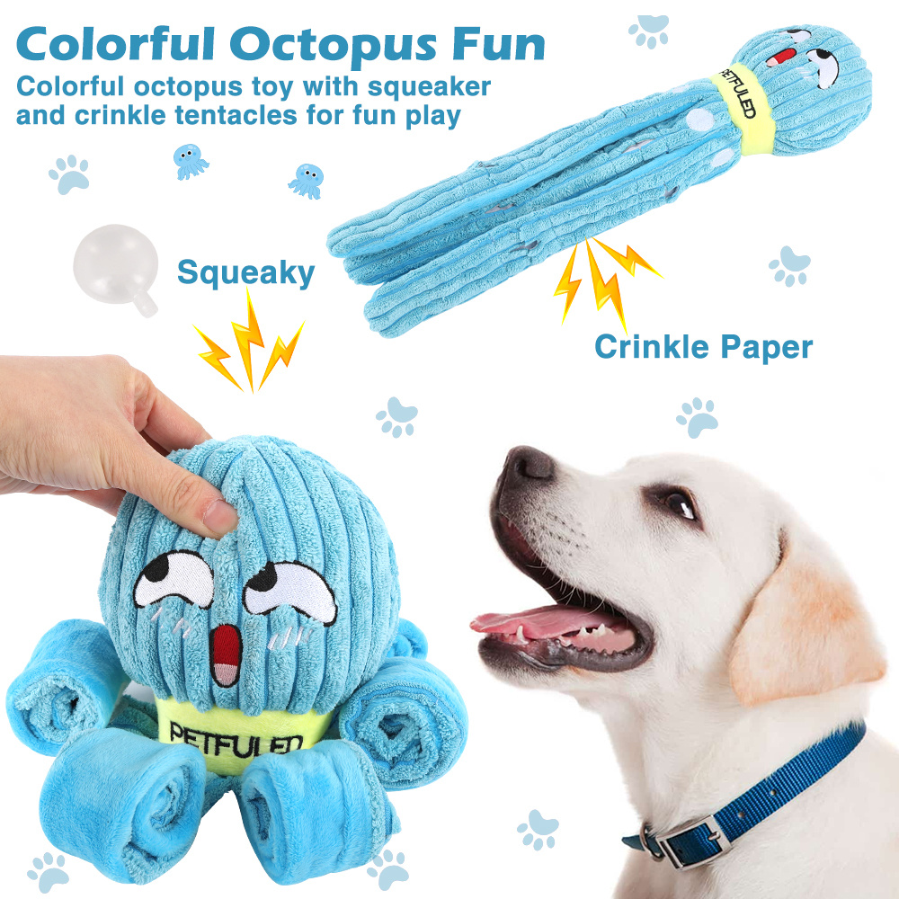 Dog Snuffle Toy Dog Plush Octopus Toys, Dog Puzzle Games Interactive Puppy Toys Chew Toys Slow Feeding Games - Image 9