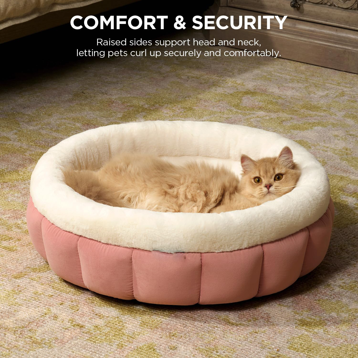 Donut Dog Beds For Small Dogs - Round Cat Beds For Indoor Cats Washable Pet Bed For Puppy And Kitten With Anti-Slip Bottom - Image 6