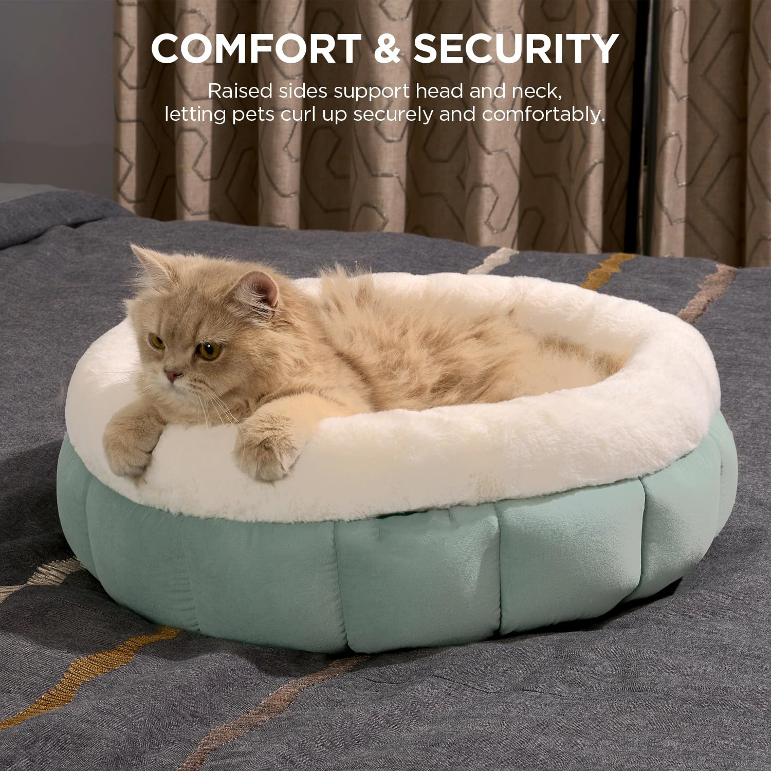 Donut Dog Beds For Small Dogs - Round Cat Beds For Indoor Cats Washable Pet Bed For Puppy And Kitten With Anti-Slip Bottom - Image 8